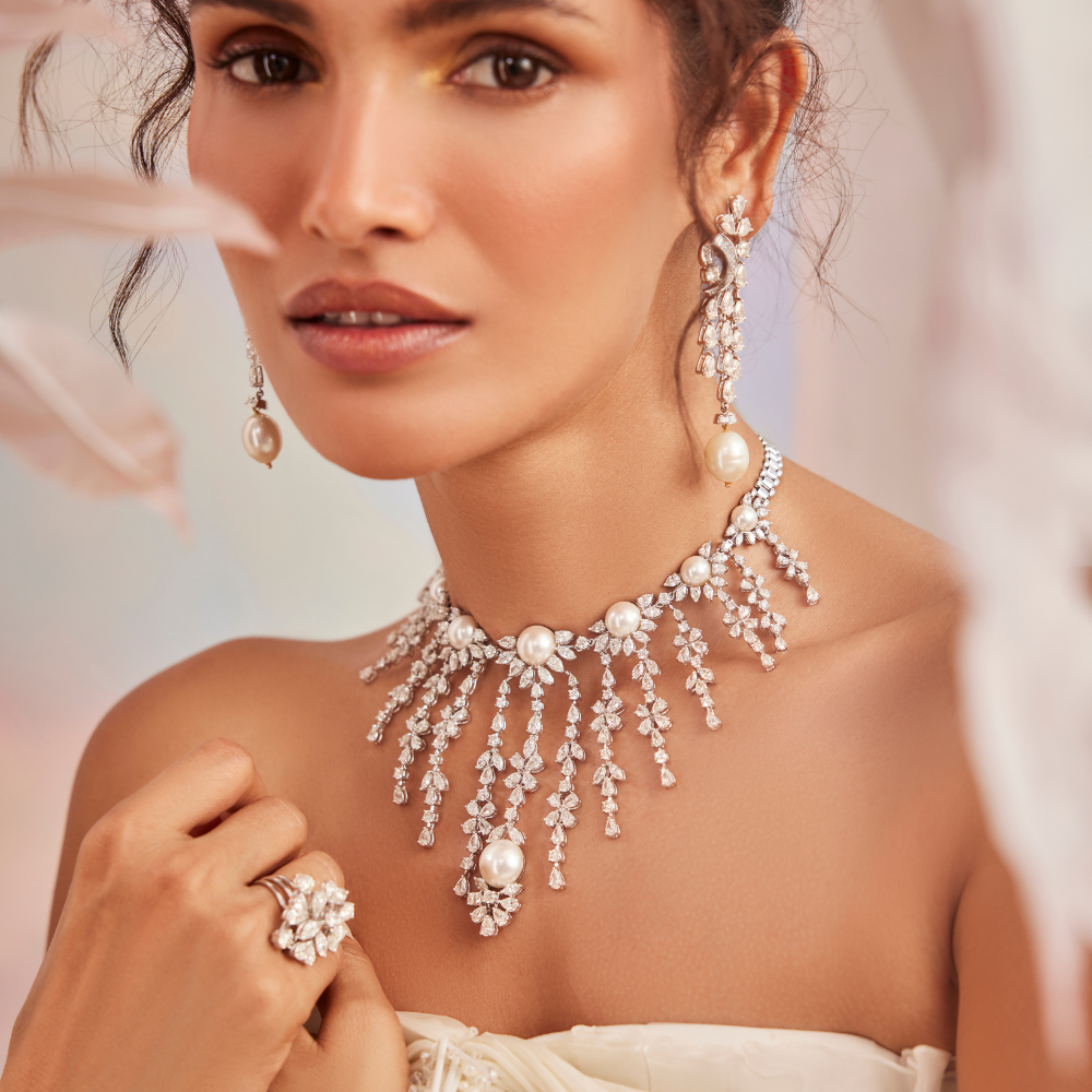 Celestial Cascade Diamond Set