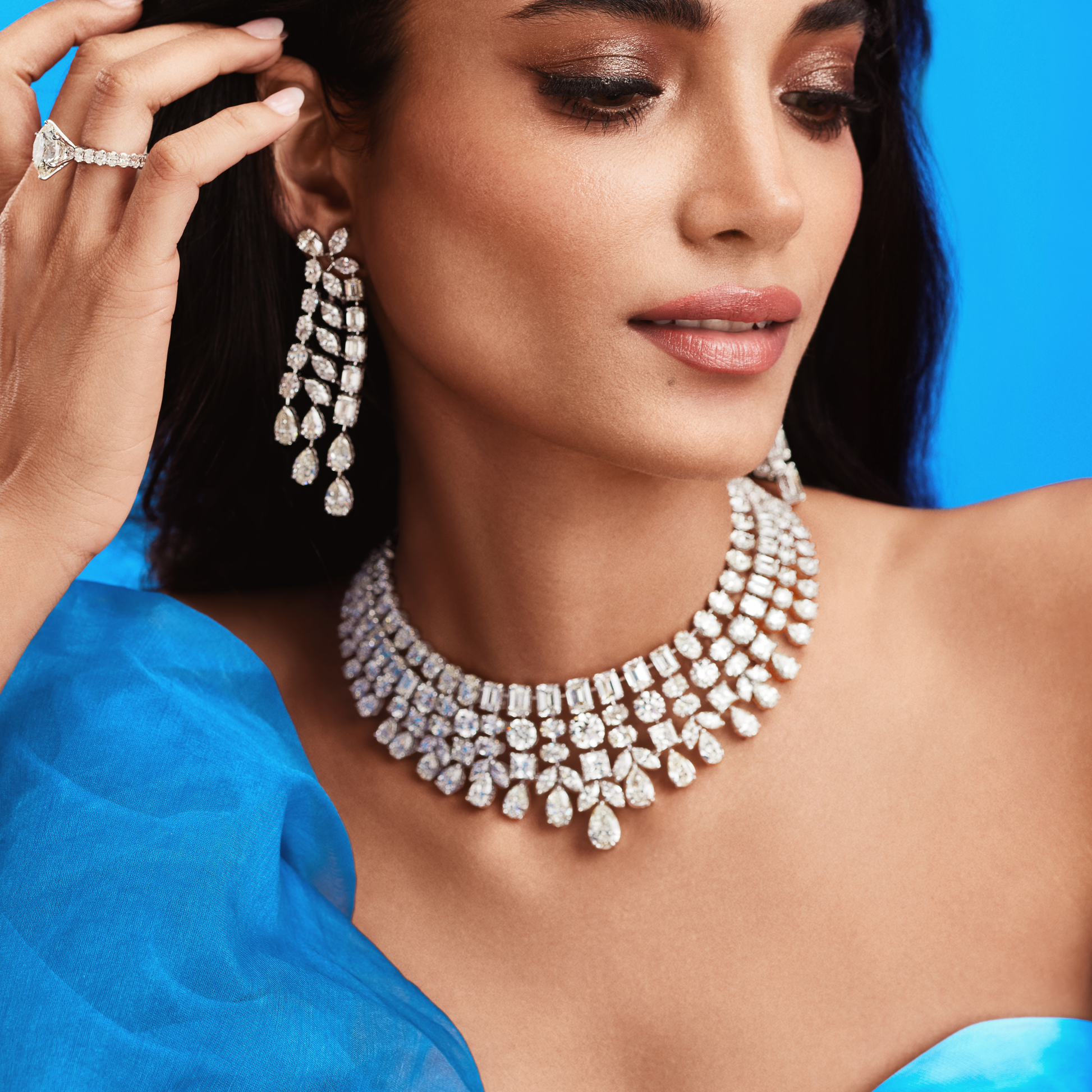 Celestial Cascade Diamond Earrings